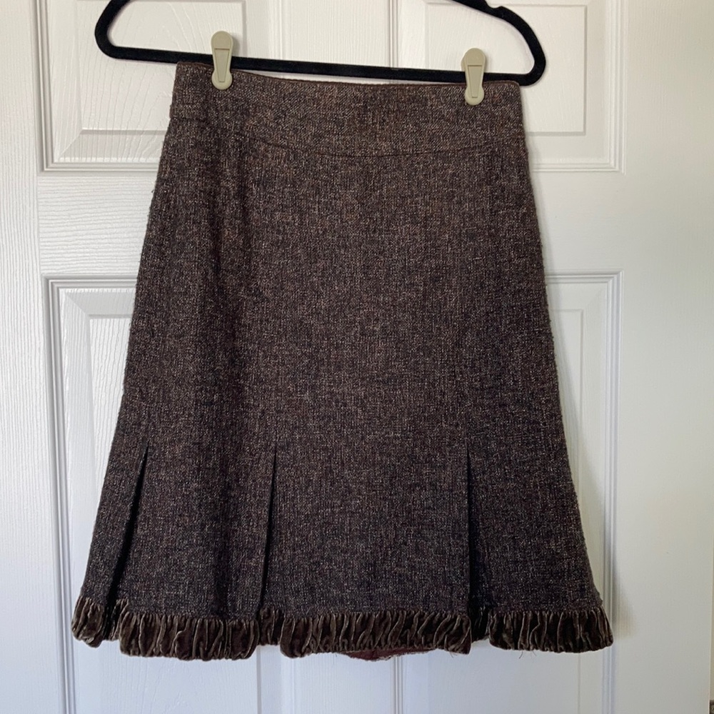 Nanette LePore Wool A-Line Skirt